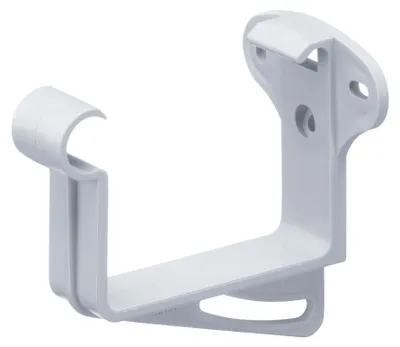 Produktbild von INEFA Stirnbretthalter, Rinnenhalter kastenförmig NW68 / 68mm Weiß Dachrinnenhalter aus PVC-U Kunststoff für Kastenrinnen, Germany