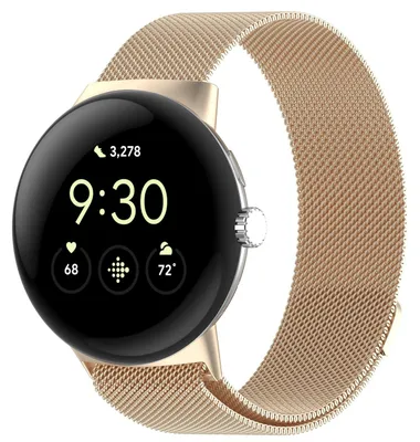 Obrázok produktu pre Náramok na inteligentné hodinky, kovový, pre Google Pixel Watch 5 / 4 / 3 / 2, 45 mm, magnetický, zlatý