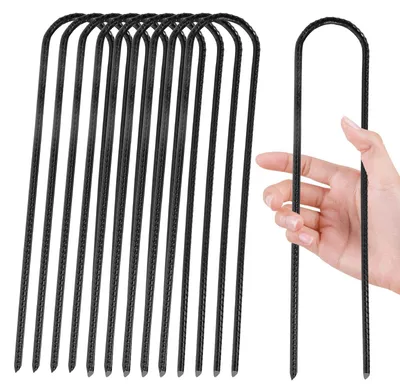 Immagine prodotto di Solidchoice - Set di 10 ancoraggi a terra da 30 cm per trampolini
