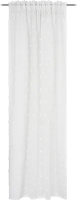 Produktbild von GÖZZE Schlaufenschal DOTS weiß BH 140x245 cm weiß Vorhang