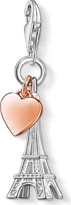 Produktbild von Thomas Sabo Charm Eiffelturm mit Herz aus 925er Silber