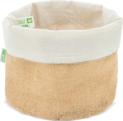 Produktbild von Brotkorb aus Baumwolle & Naturjute Papua