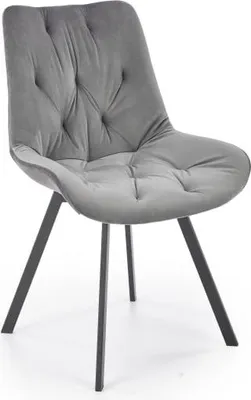 Obrázok produktu pre Čalúnené kreslo K519 VELVET sivé otočné kreslo