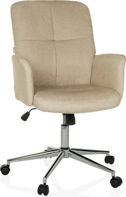 Produktbild von hjh OFFICE Home Office Bürostuhl SOLAO 400 Schreibtischstuhl mit Armlehnen Stoff Drehstuhl