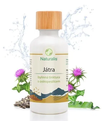 Obrázek produktu pro Játra: bylinná tinktura s ostropestřcem Naturalis PREMIUM - 50 ml