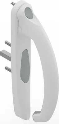 Produktbild von Griff 20° innen 5531 LA CROISEE DS - Profil 35 bis 53mm - Weiß 9016 - Links - DS5531-G086