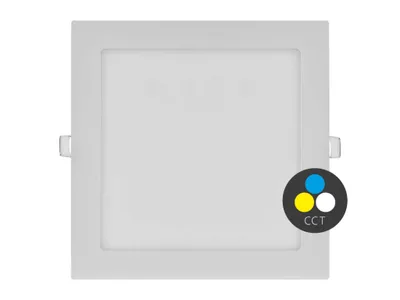 Obrázek produktu pro T-LED Bílý vestavný LED panel hranatý 225 x 225mm 18W 24V CCT 102206