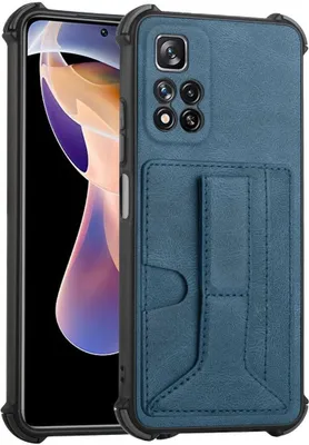 Produktbild von König Design Hülle kompatibel mit Xiaomi Redmi Note 11 Pro / Note 11 Pro+ 5G Kunststoff Soft Handyhülle - Handy Case Blau