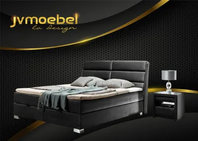 Produktbild von Schlafzimmer Luxus Boxspring Bett Betten Doppel Möbel Stoff  140 160 180 x 200cm
