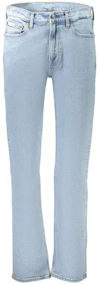 Image de Jean en denim bleu pour homme - Coupe classique avec logo