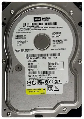 Produktbild von 40GB AT HDD Western Digital Caviar WD400BD SATA ID10086