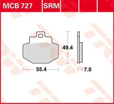 Obrázok produktu pre TRW Bremsbelag Trw Sinter Mcb727Srm