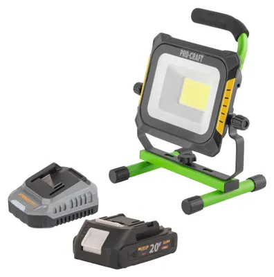 Image de Procraft LP20 Projecteur LED sans fil 20 V IP 20 + 1x batterie 2,0 Ah + chargeur
