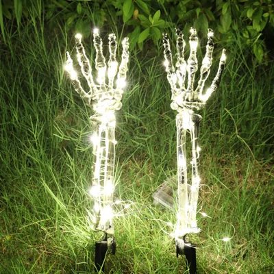 Produktbild von Halloween Deko beleuchten Hände Outdoor Garten,Gruselig Set Gartendeko für Draußen