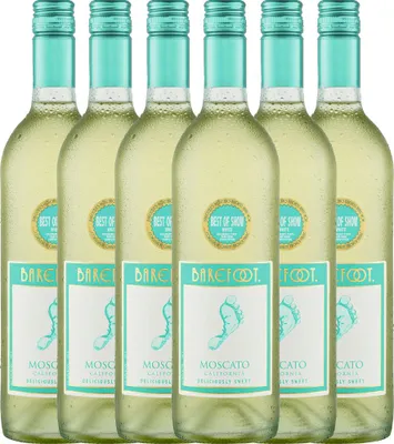 Produktbild von 6er Vorteils-Weinpaket - Moscato - Barefoot
