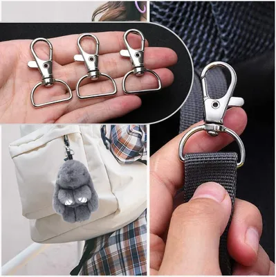 Produktbild von Schlüsselring - Karabinerhaken - 30 Stück - Metall