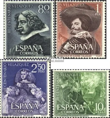 Produktbild von Briefmarken Spanien 1961 Mi 1235-1238 (kompl.Ausg.) postfrisch Velásquez