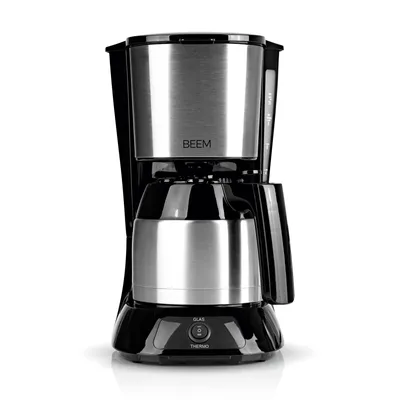 Produktbild von BEEM 05930 Fresh-Aroma-Pure Duo Kaffeemaschine, Farbe:Edelstahl/Schwarz