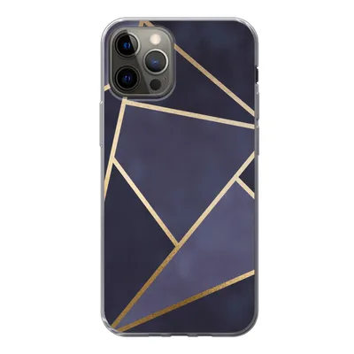 Produktbild von MuchoWow® Handyhülle Schutzhülle Hülle für iPhone 13 Pro Marmor - Blau - Collage Silikon Softcase Handy Hülle - Handy-Tasche
