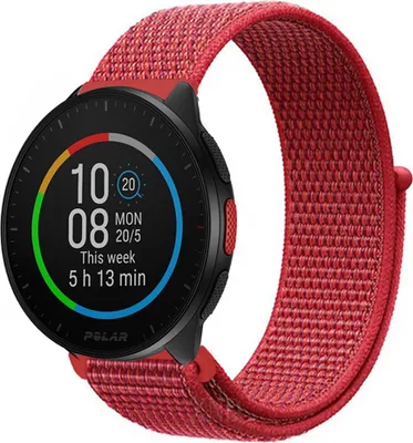 Produktbild von Strap-it Polar Pacer Nylonarmband (Rot)
