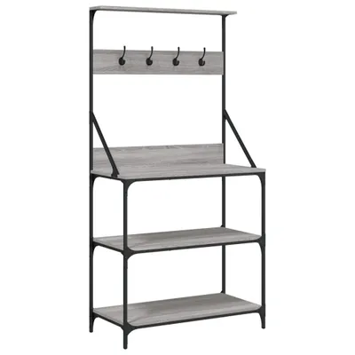 Immagine prodotto di Scaffale Cucina Ganci 4 Ripiani Grigio Sonoma Legno Multistrato