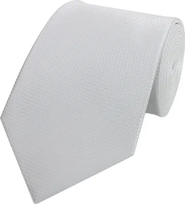Produktbild von Fabio Farini - 1 Stück Herren Krawatte Weiß - verschiedene Weiße Männer Schlips in 8cm Breit (8cm), Weiß - Manhattan Mist