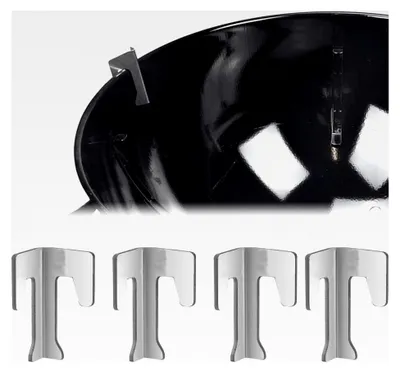 Produktbild von 4 Stück Universal Feuerplatten-Abstandshalter - Edelstahl Wärme-Diffusor für BBQ-Grill, Gas- und Holzkohlebrenner, kompatibel mit den meisten Kugelgrills