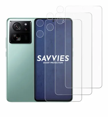 Produktbild von 6x Für Xiaomi 13T Pro (Display+Kamera) Schutzfolie Savvies Displayschutz Display Schutz Folie Klar Transparent