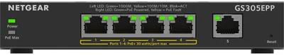 Zdjęcie produktu dla NETGEAR GS305EPP, Zarządzany, L2/L3, Gigabit Ethernet (10/100/1000), Pełny dupleks, Obsługa PoE