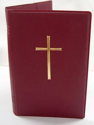 Produktbild von Gotteslobhülle Weinrot mit Kreuz gold