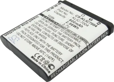 Produktbild von TECHTEK Akku Kompatibel mit [Kodak] EasyShare M1033, EasyShare M1093 IS, Easyshare M2008, Easyshare V1073, EasyShare V1233, EasyShare V1253, Easyshar