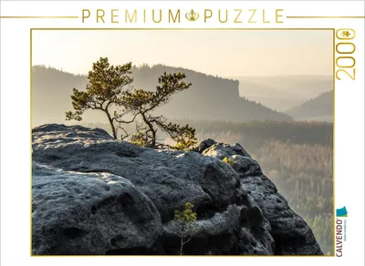 Produktbild von CALVENDO Puzzle Gohrisch in der Sächsischen Schweiz 2000 Teile Puzzle quer | 2000 Teile Lege-Größe 90x67cm Foto-Puzzle für glückliche Stunden