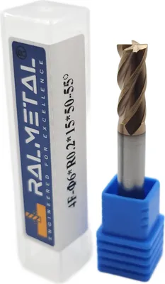 Obrázek produktu pro Radiální fréza z plného karbidu 6 x R0,2 x 50 mm 55 HRC