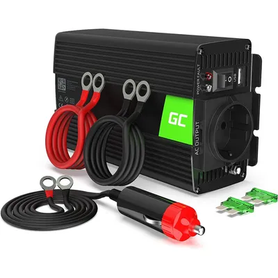Productafbeelding van Green Cell INV14 omvormer en spanningsconverter voor auto, 300W, zwart