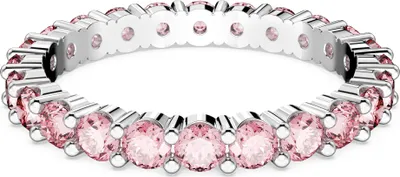 Produktbild von Swarovski Matrix Ring 5658853Rundschliff, Rosa, Rhodiniert Größe 52