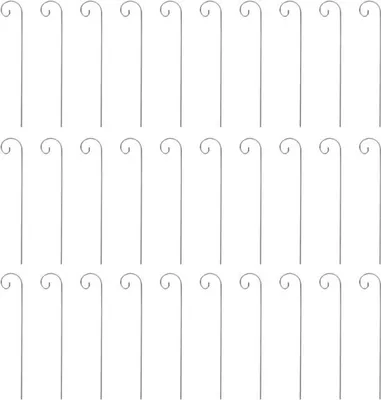 30 Stück rostfreie Pflanzenetikettenhaken von 20 cm für Gartenmarkierung, Pflanzenlabels und Topfpflanzen