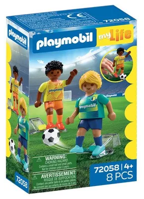 Image de PLAYMOBIL My Life 72058 Joueurs de football, Sport & action, 8 pièces, dès 4 ans