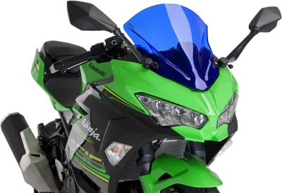 Obrázok produktu pre PUIG z-racing modrá obrazovka 400x335mm schválená ABE pre Kawasaki