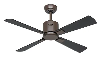 Zdjęcie produktu dla Energooszczędny wentylator sufitowy z pilotem Eco Neo III WiFi 103 cm brązowe łopatki czarny / teak