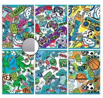 Immagine prodotto di Taccuino A5 32k righe doppio stretto Herlitz Graffiti