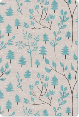 Produktbild von MuchoWow® Mauspad Mousepad Winter - Wald - Design 18x27 cm - Mousepads - Maus Mat - Pad - Mausunterlage