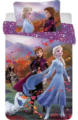 Zdjęcie produktu dla Pościel Disney do łóżeczka Frozen 2 Wind baby 100x135, 40x60 cm