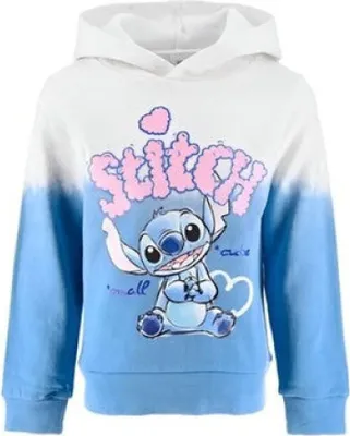 Produktbild von Disney Lilo u Stitch Mädchen Hoodie Kapuzenpullover Pullover – Blau / 98