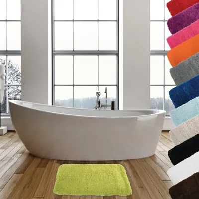 Obrázok produktu pre MSV Kúpeľňová rohož/kúpeľňová podložka na podlahu – jablkovozelená – 50 x 70 cm