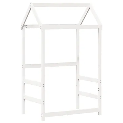 Produktbild von Dach für Kinderbett Weiß 98x70x176,5 cm Massivholz Kiefer