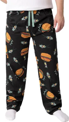 Image de SpongeBob SquarePants - Pantalon de détente pour hommes NS9418 (XL) (Noir)