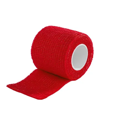 Image de Ruban adhésif pour crosse de hockey Schanner 50 mm x 4,5 m rouge