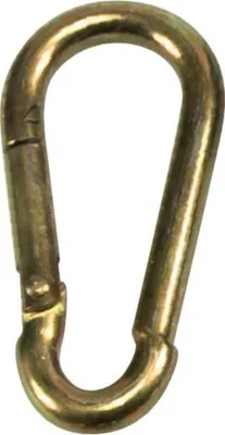 Produktbild von Feuerwehr-Karabinerhaken gelb-Zn 100x10mm