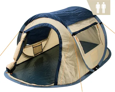 Produktbild von Stan CampFeuer Quiki pre 2 osoby | Cream / Blue | Vrhací stan odpudzujúci vodu