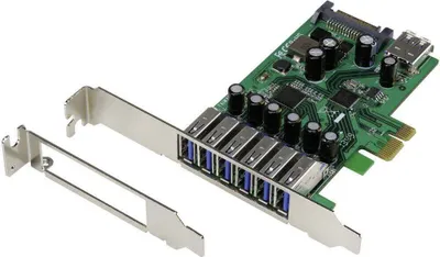 Produktbild von Renkforce 6+1 Port USB 3.2 Gen 1 Controllerkarte USB-A PCIe